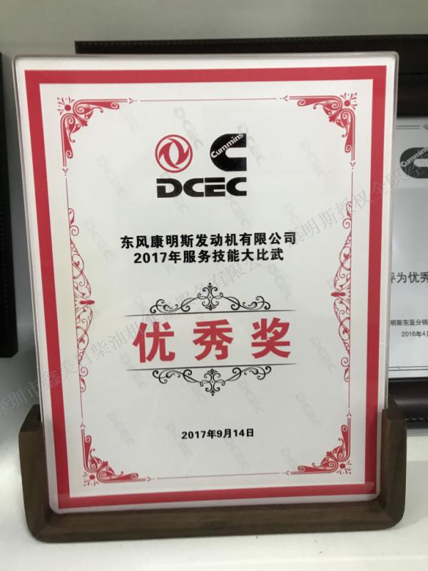 鑫美日榮譽資質(zhì)