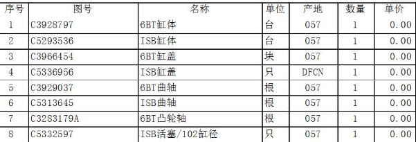 康明斯發(fā)動(dòng)機(jī)配件